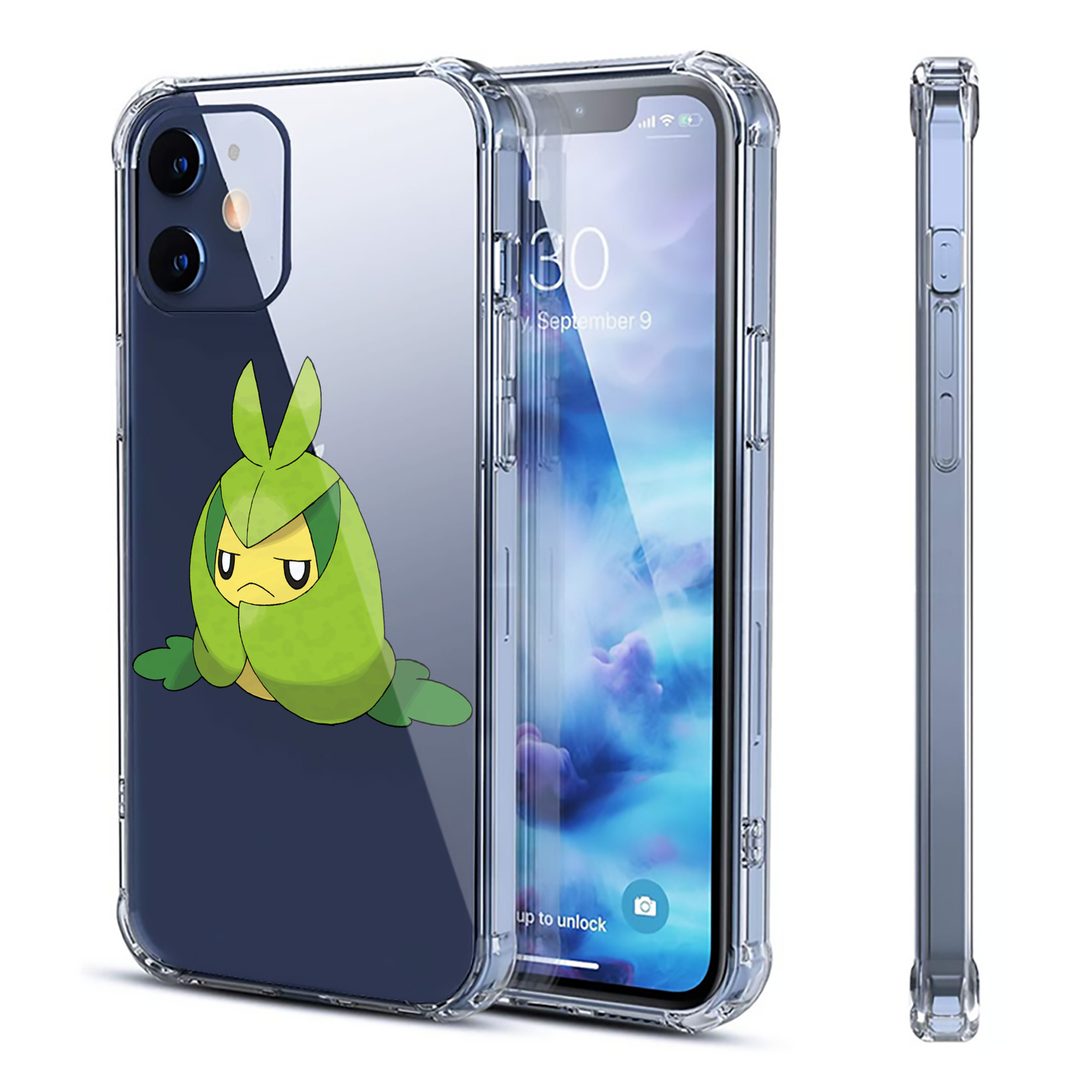 （画像用） ポケットモンスター Pokémon 【iPhone 12シリーズ対応】透明スマホケース（クリアソフトケース）